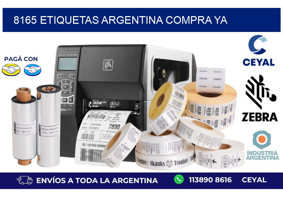 8165 etiquetas argentina COMPRA YA