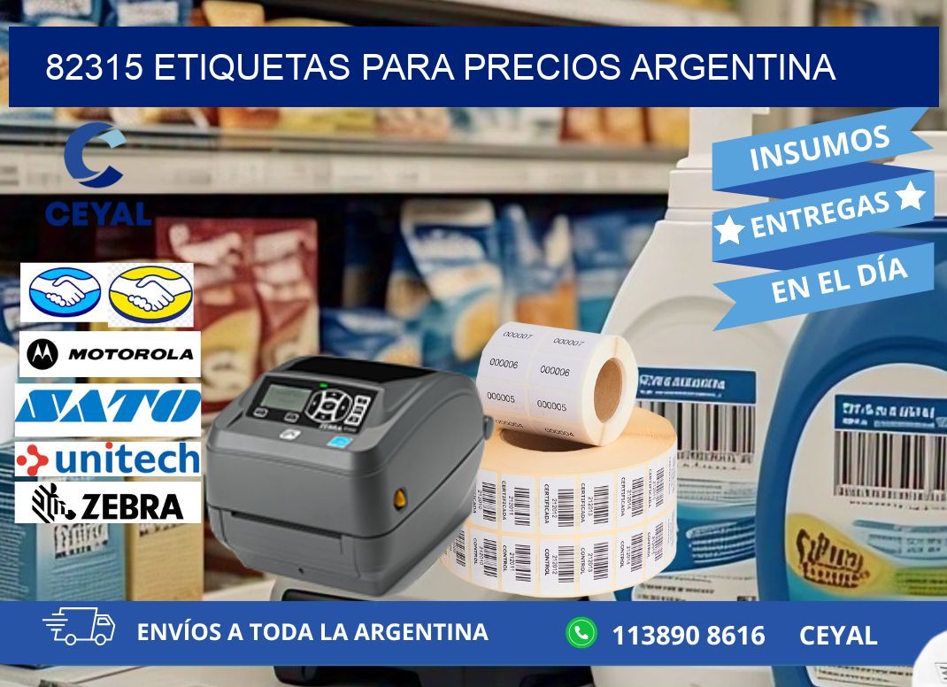 82315 ETIQUETAS PARA PRECIOS ARGENTINA