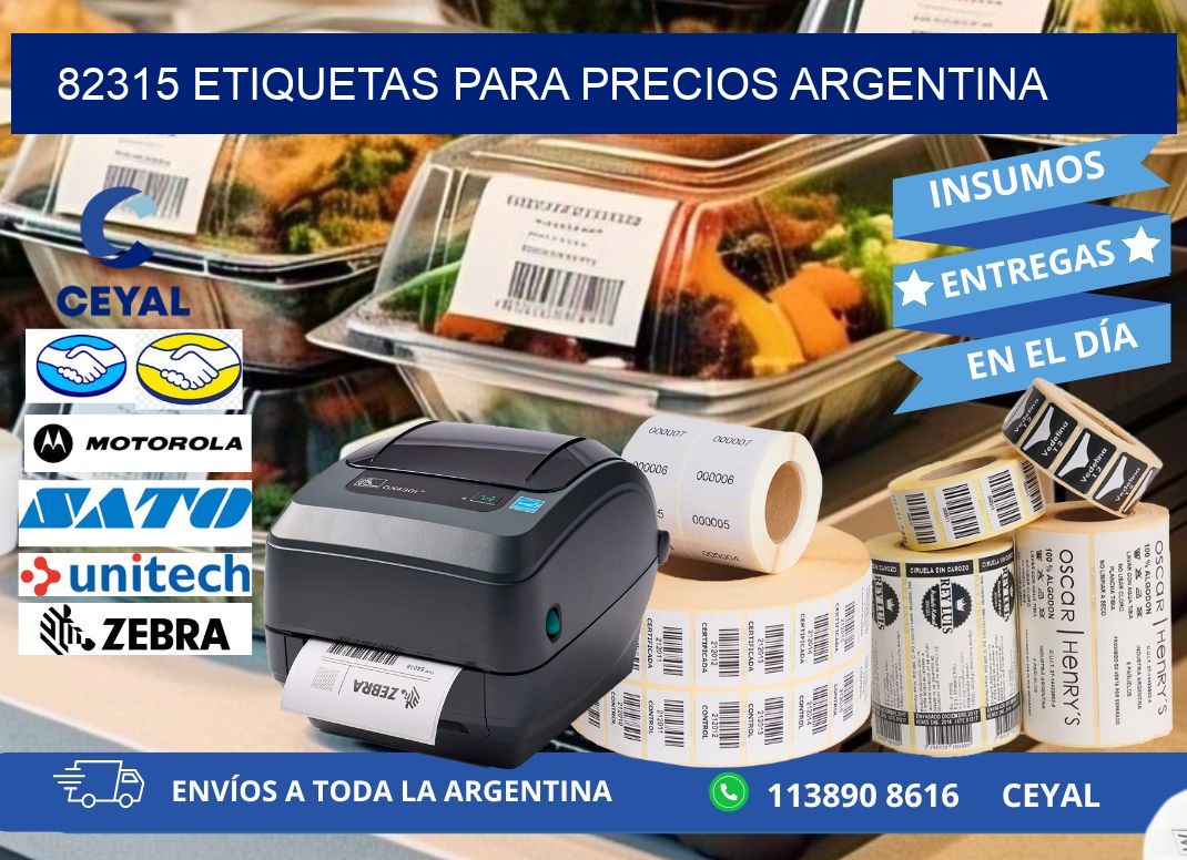 82315 ETIQUETAS PARA PRECIOS ARGENTINA
