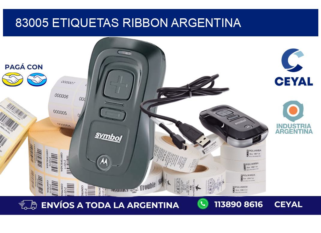 83005 etiquetas ribbon argentina