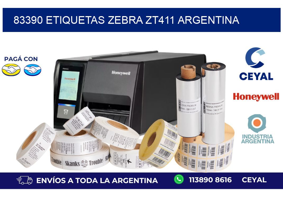 83390 etiquetas zebra zt411 argentina