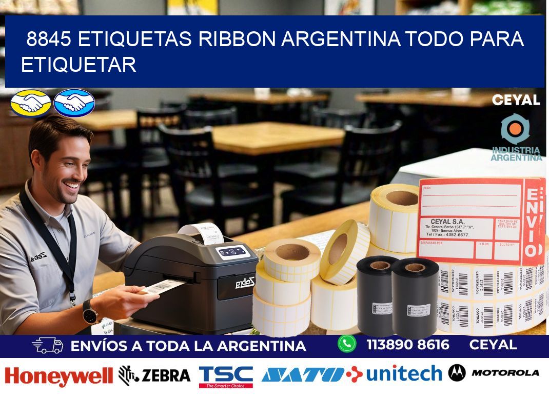 8845 etiquetas ribbon argentina TODO PARA ETIQUETAR