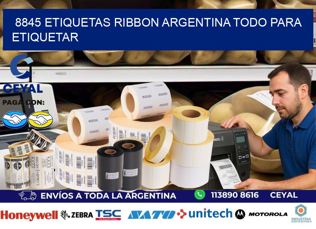 8845 etiquetas ribbon argentina TODO PARA ETIQUETAR