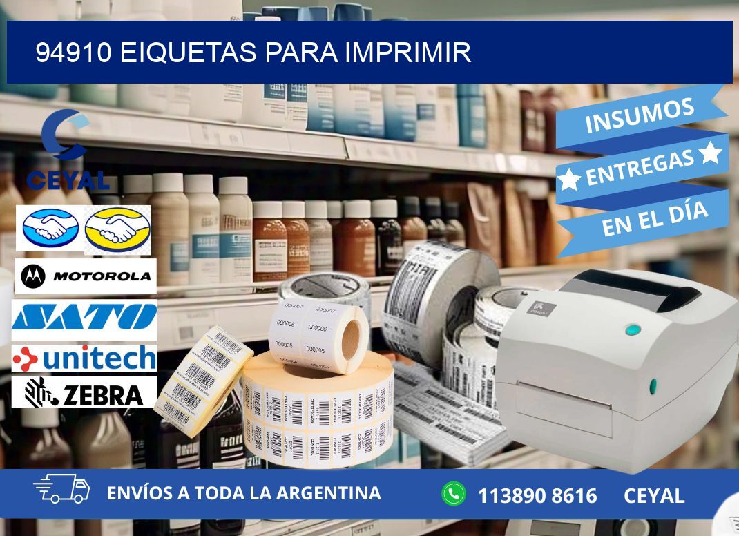94910 EIQUETAS PARA IMPRIMIR
