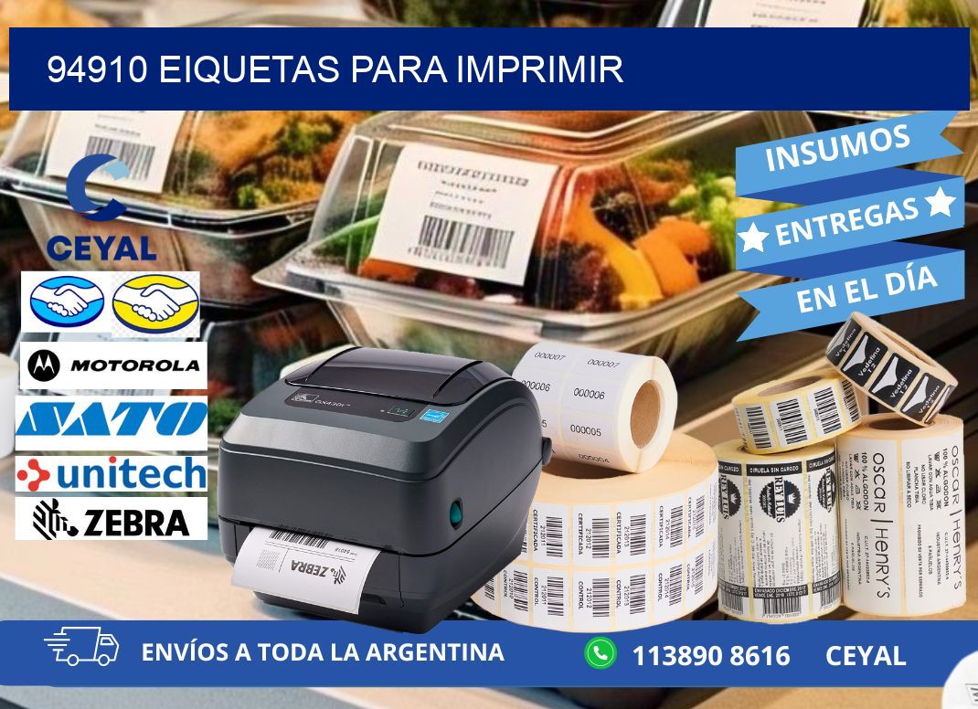 94910 EIQUETAS PARA IMPRIMIR