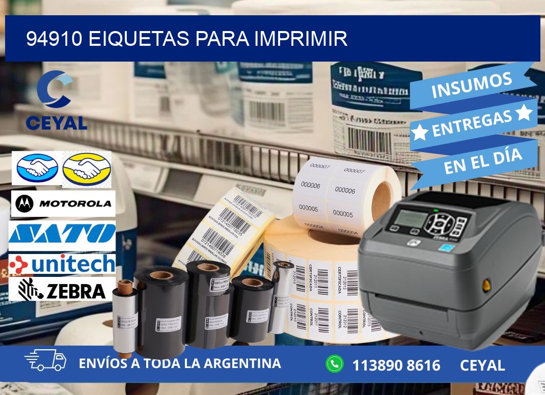94910 EIQUETAS PARA IMPRIMIR