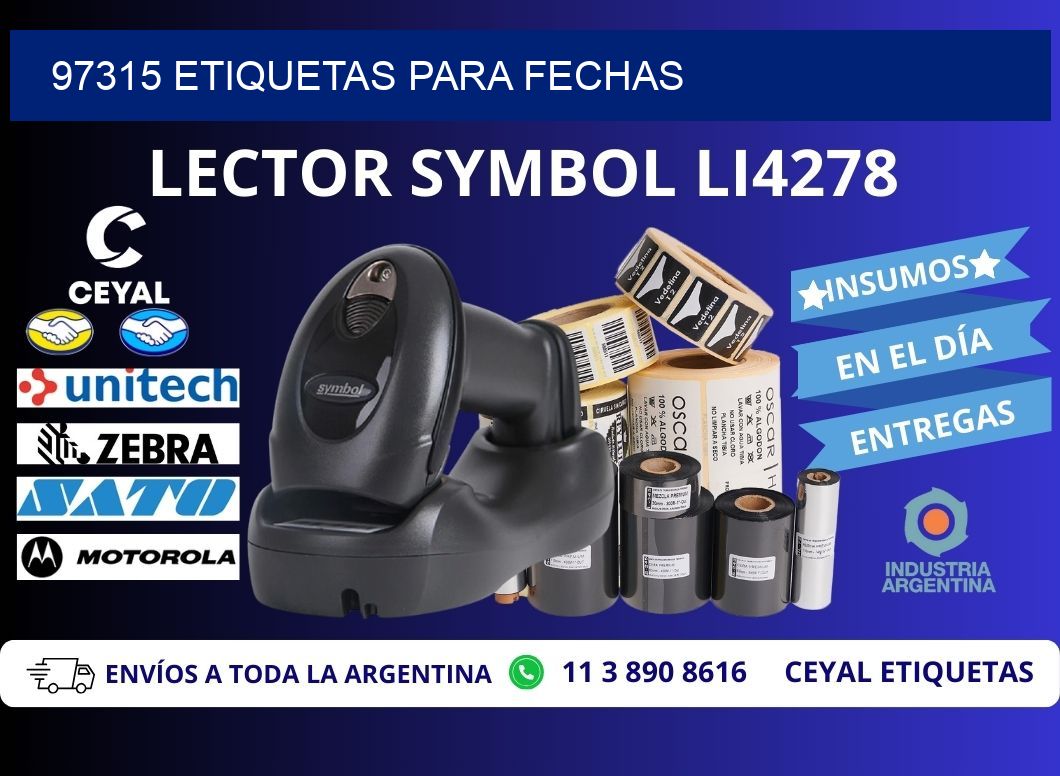 97315 ETIQUETAS PARA FECHAS