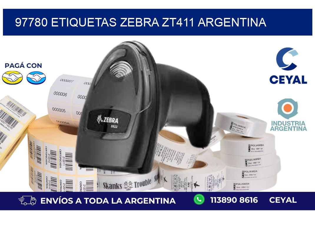 97780 etiquetas zebra zt411 argentina