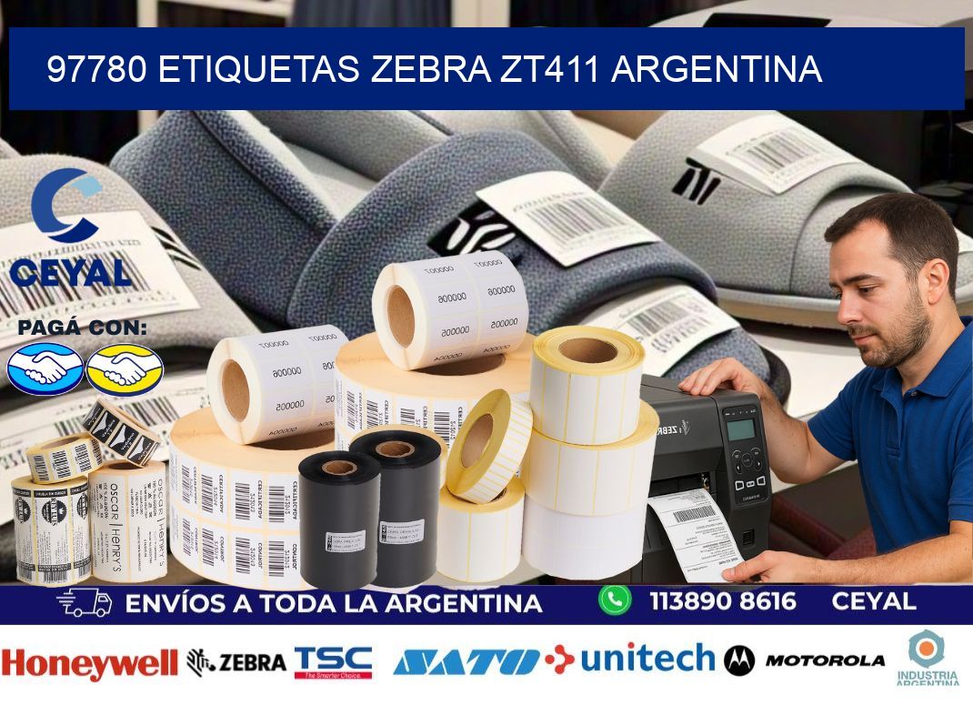 97780 etiquetas zebra zt411 argentina