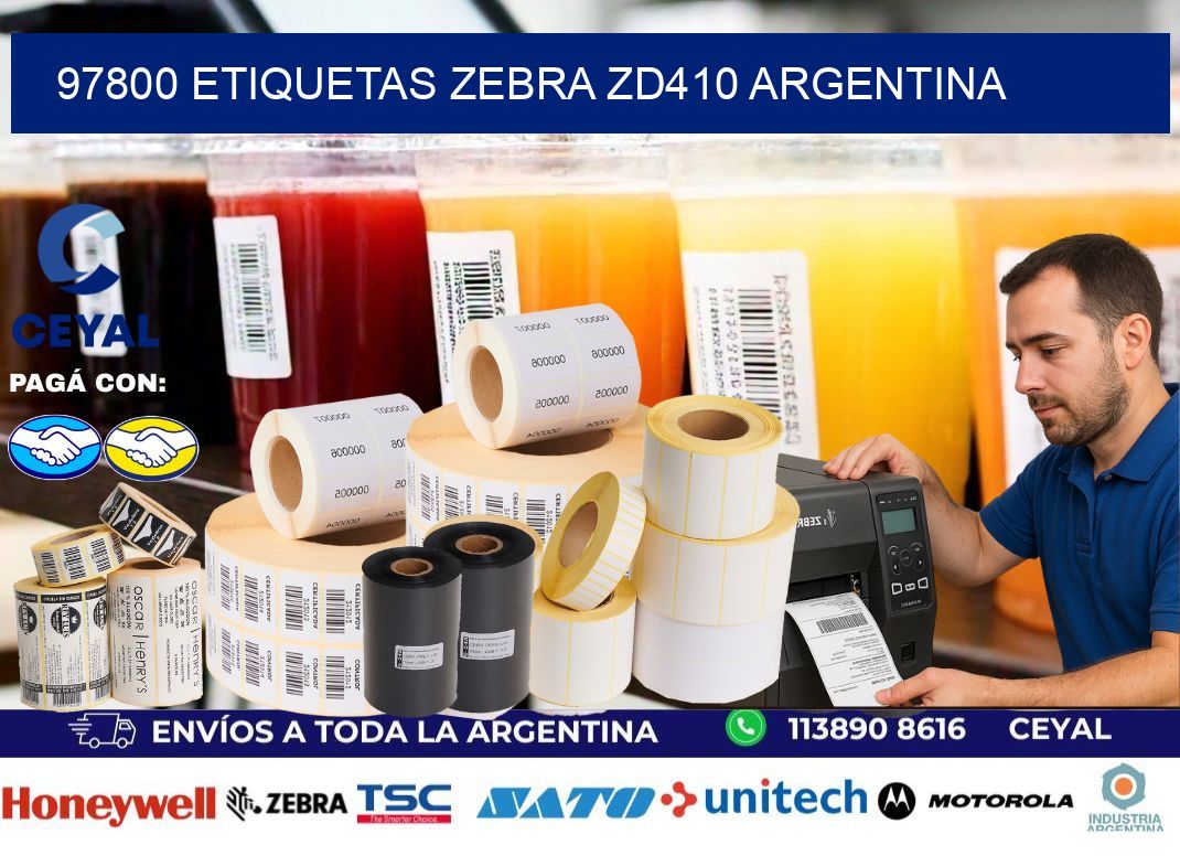 97800 etiquetas zebra zd410 argentina