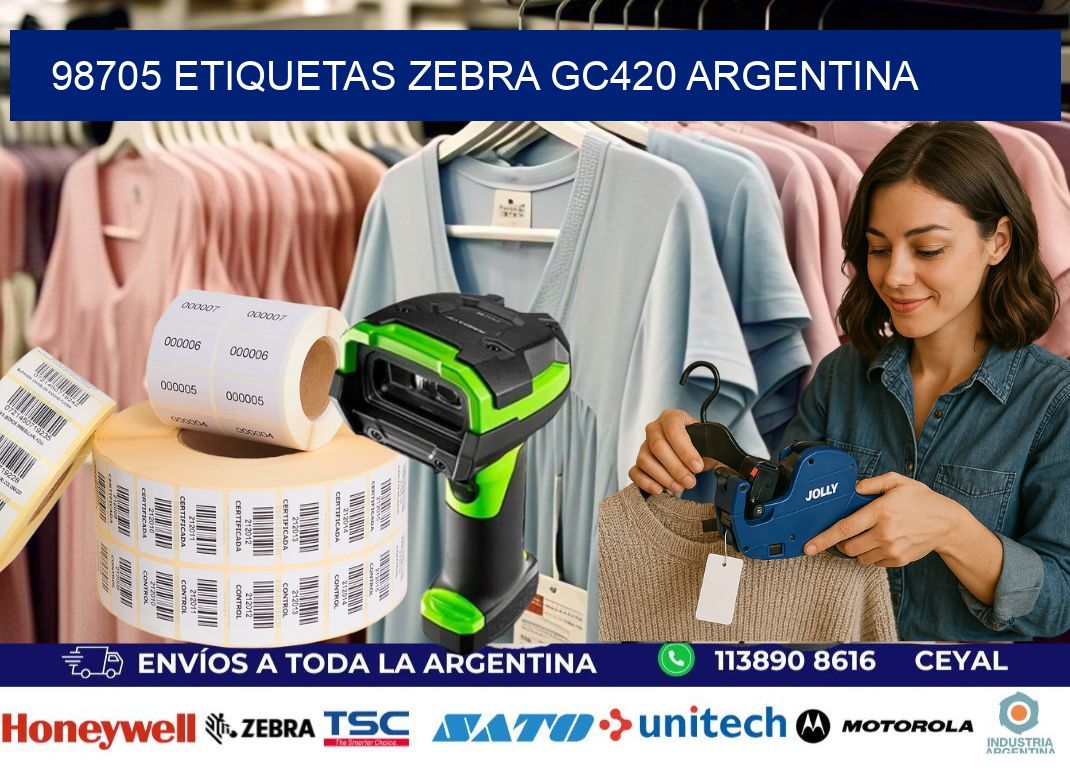 98705 etiquetas zebra gc420 argentina