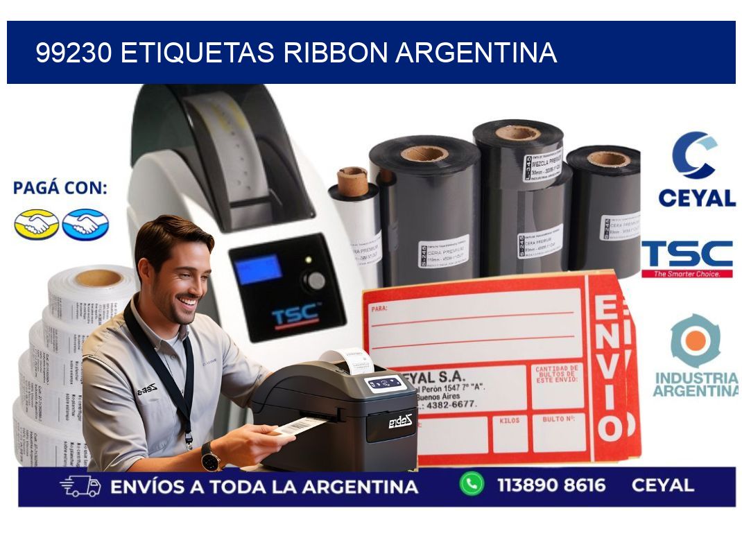 99230 etiquetas ribbon argentina