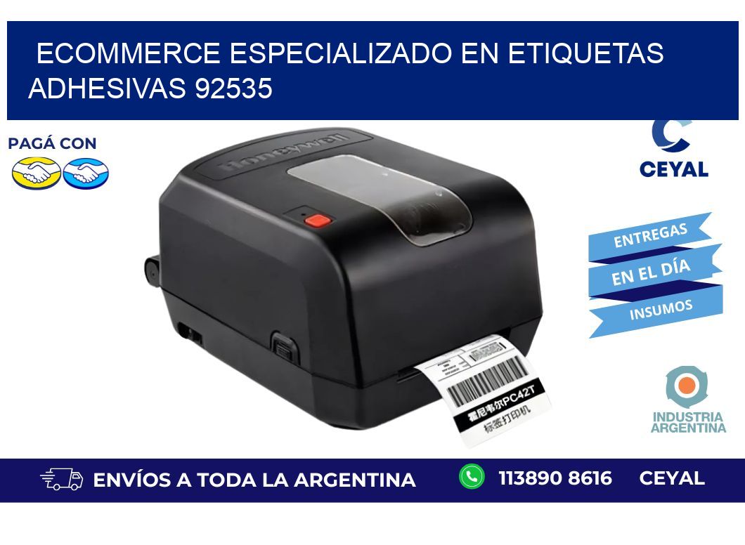 Ecommerce Especializado en Etiquetas Adhesivas 92535