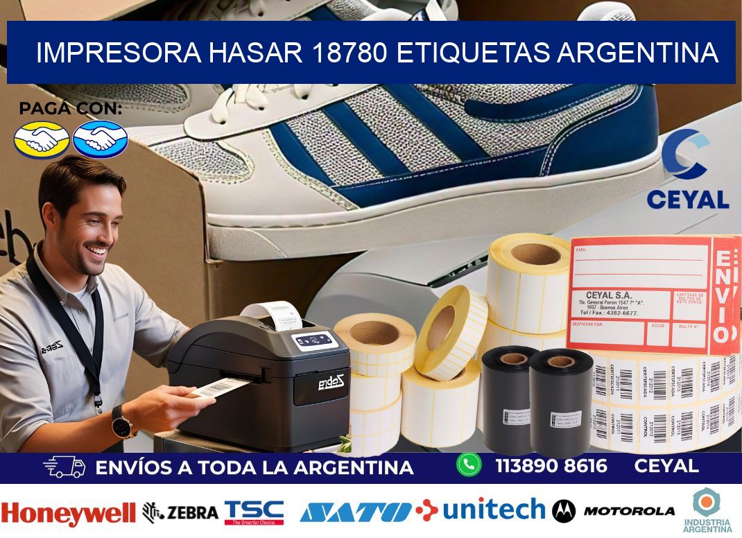 Impresora hasar 18780 etiquetas argentina