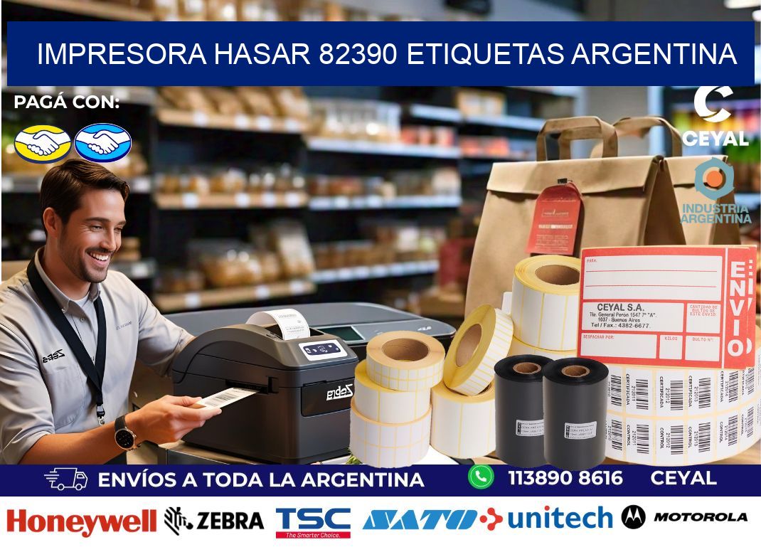 Impresora hasar 82390 etiquetas argentina