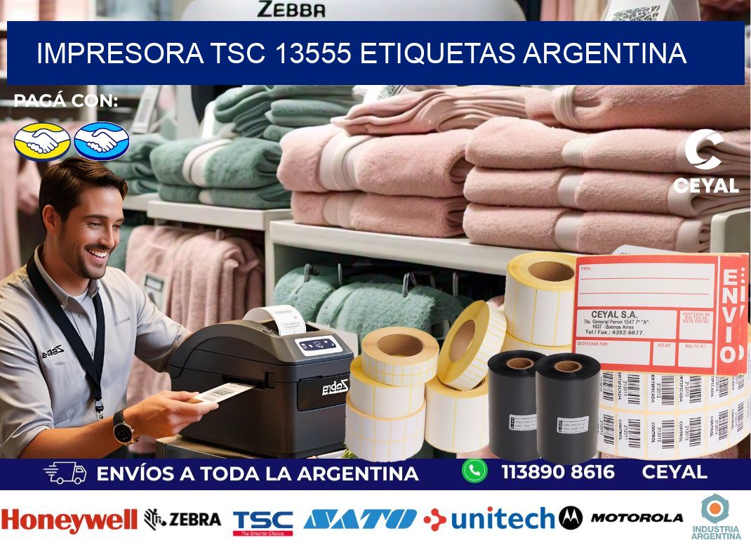 Impresora tsc 13555 etiquetas argentina