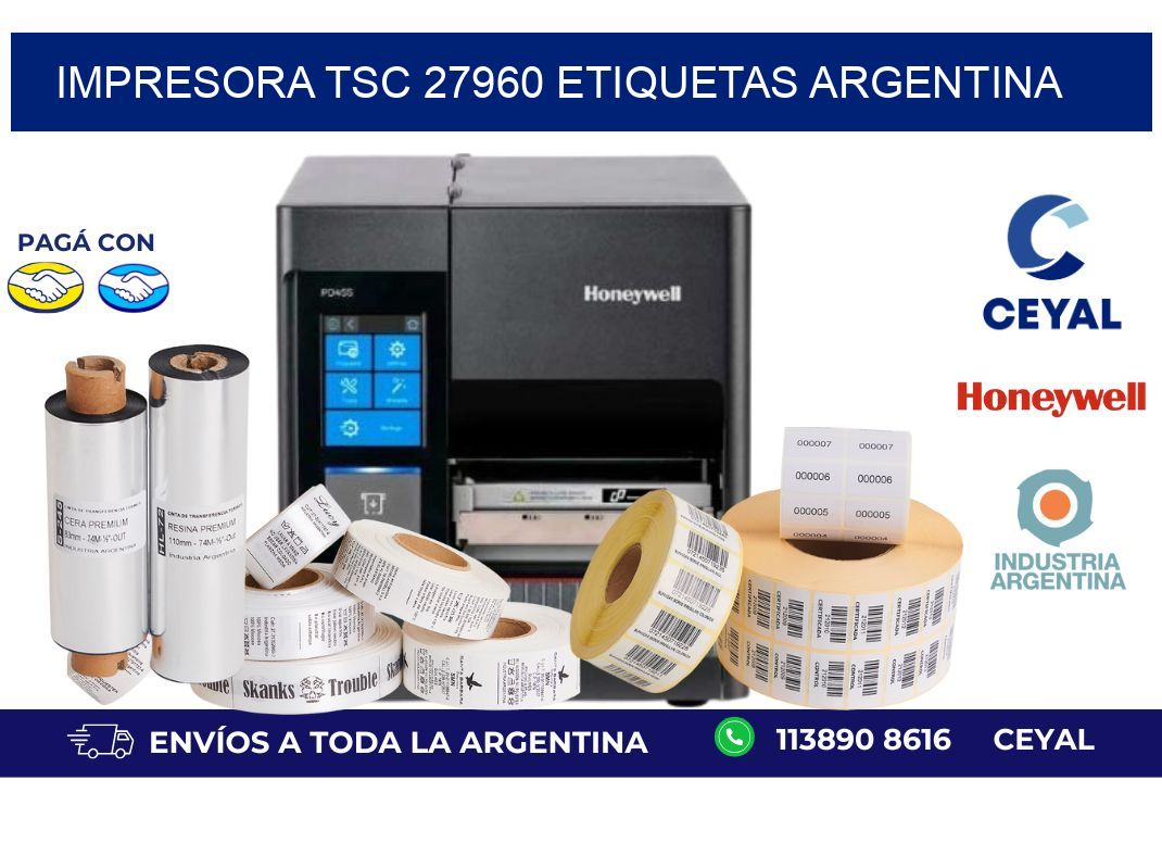 Impresora tsc 27960 etiquetas argentina