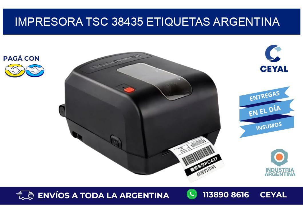 Impresora tsc 38435 etiquetas argentina