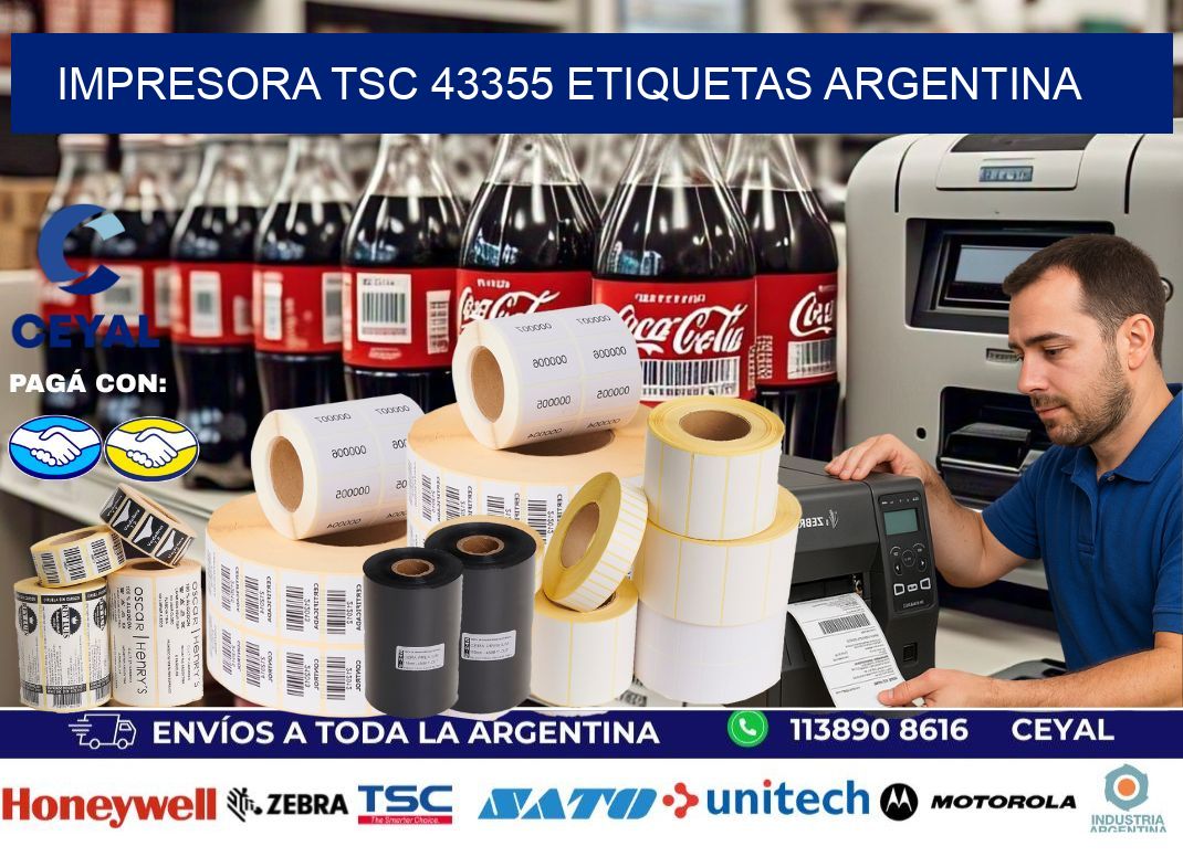 Impresora tsc 43355 etiquetas argentina