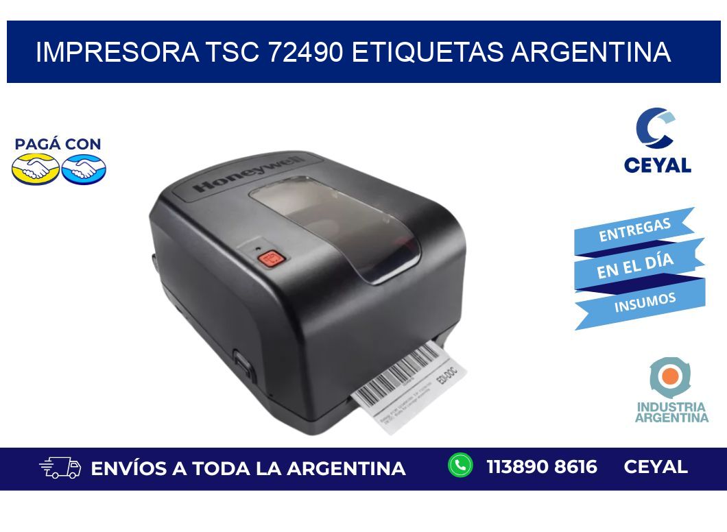 Impresora tsc 72490 etiquetas argentina