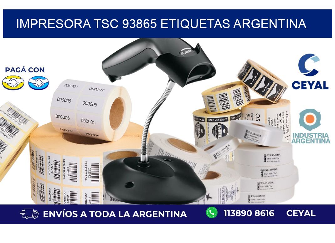 Impresora tsc 93865 etiquetas argentina