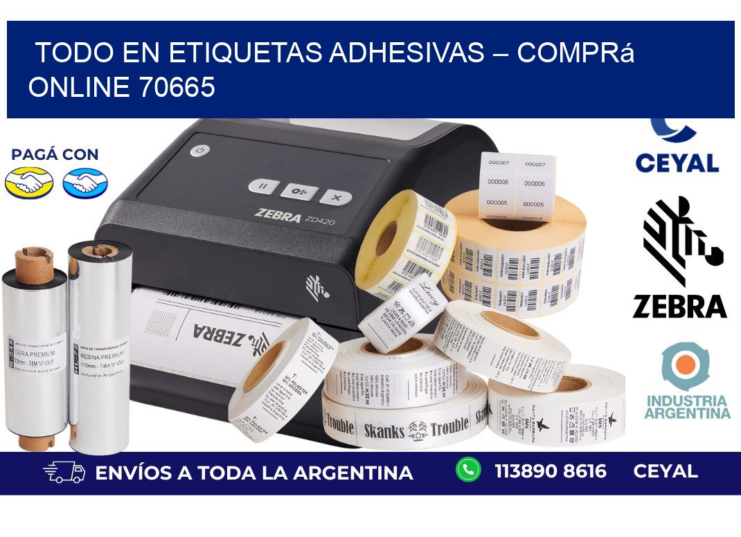 Todo en Etiquetas Adhesivas – Comprá Online 70665
