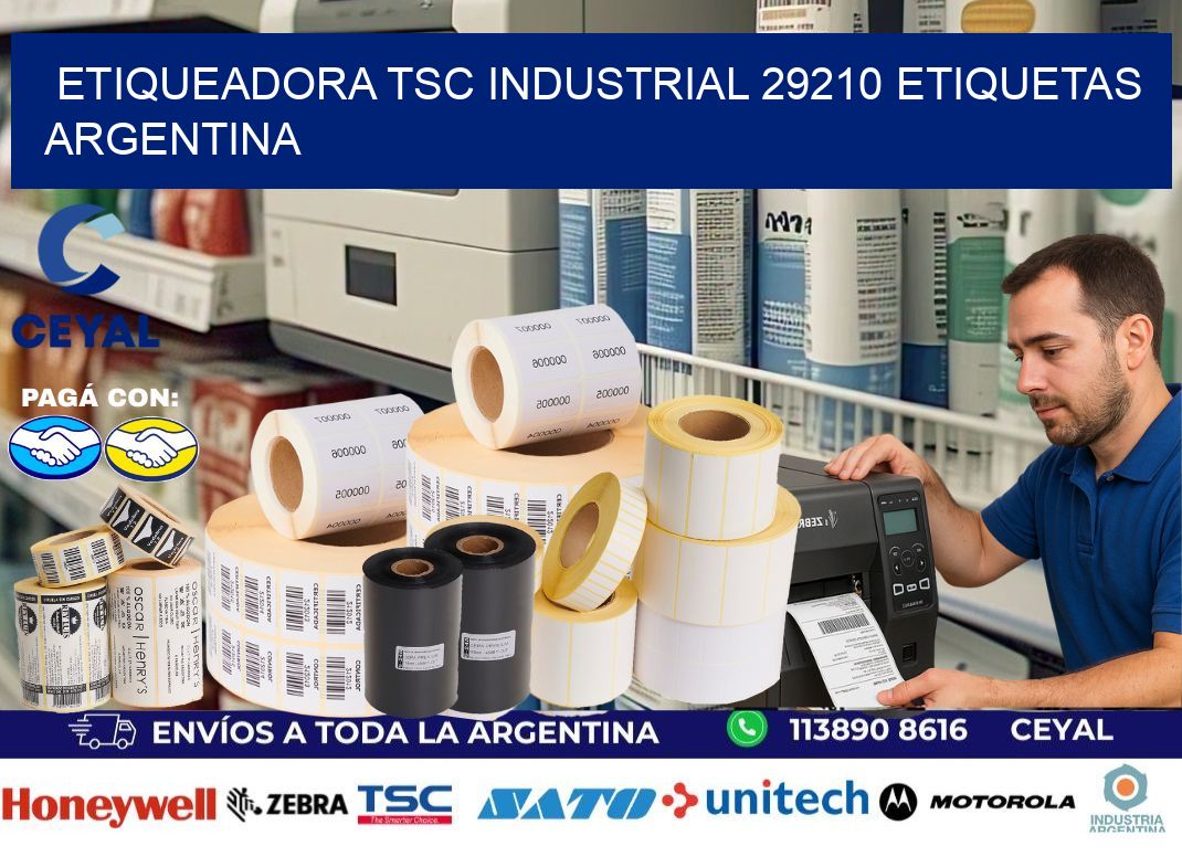 etiqueadora tsc industrial 29210 etiquetas argentina