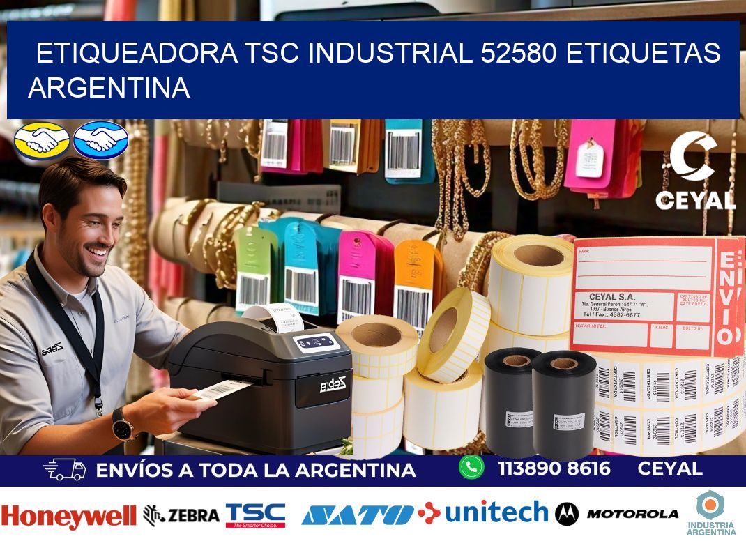 etiqueadora tsc industrial 52580 etiquetas argentina