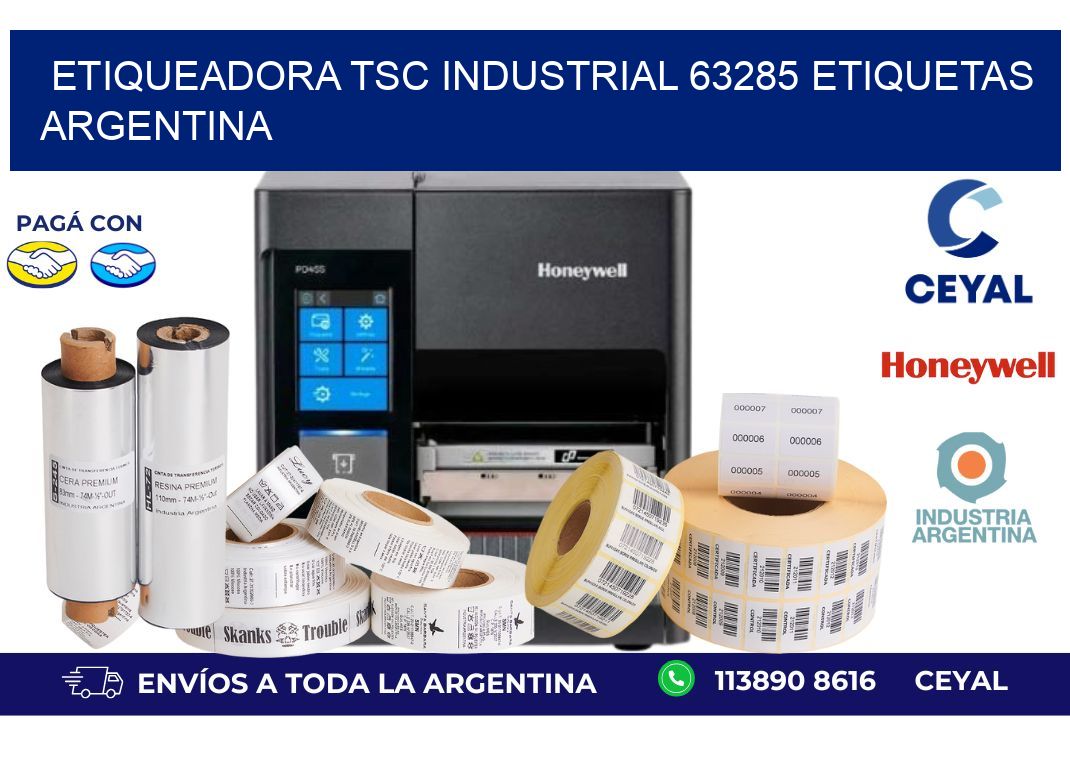 etiqueadora tsc industrial 63285 etiquetas argentina