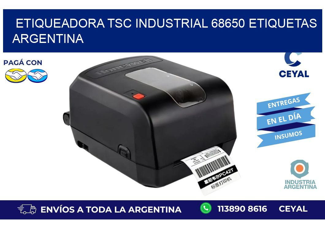 etiqueadora tsc industrial 68650 etiquetas argentina