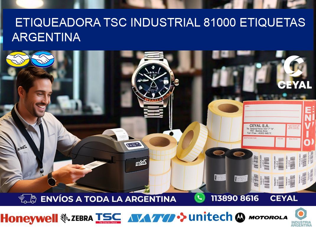 etiqueadora tsc industrial 81000 etiquetas argentina