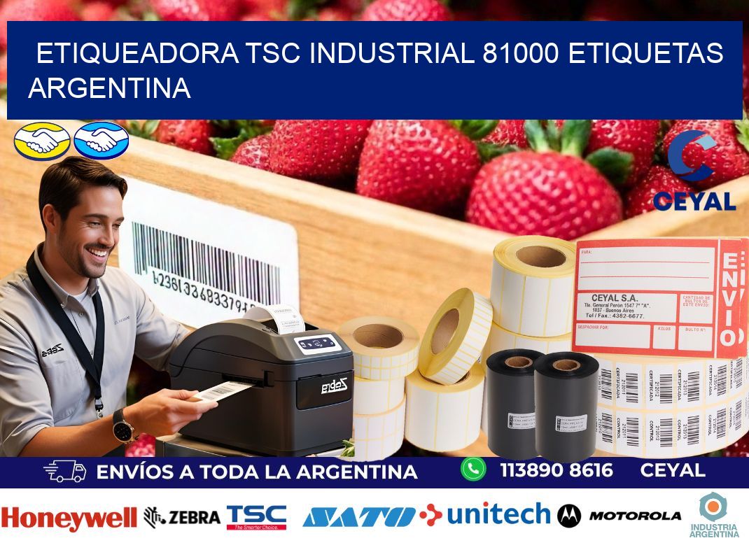 etiqueadora tsc industrial 81000 etiquetas argentina