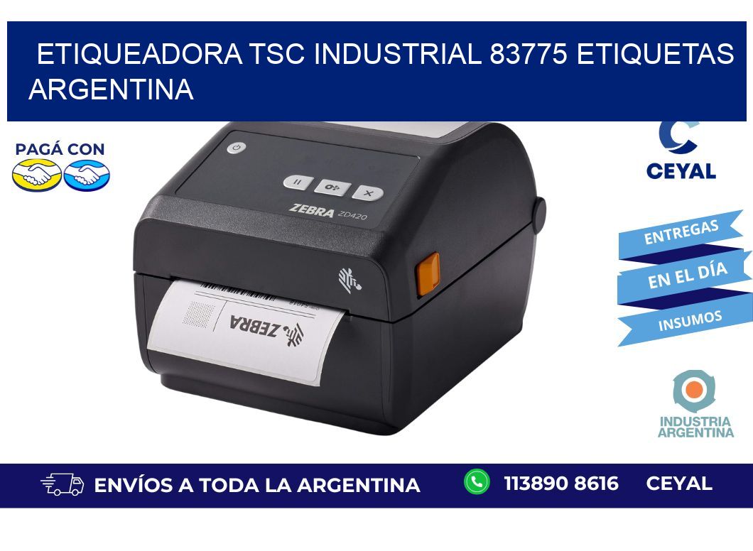 etiqueadora tsc industrial 83775 etiquetas argentina