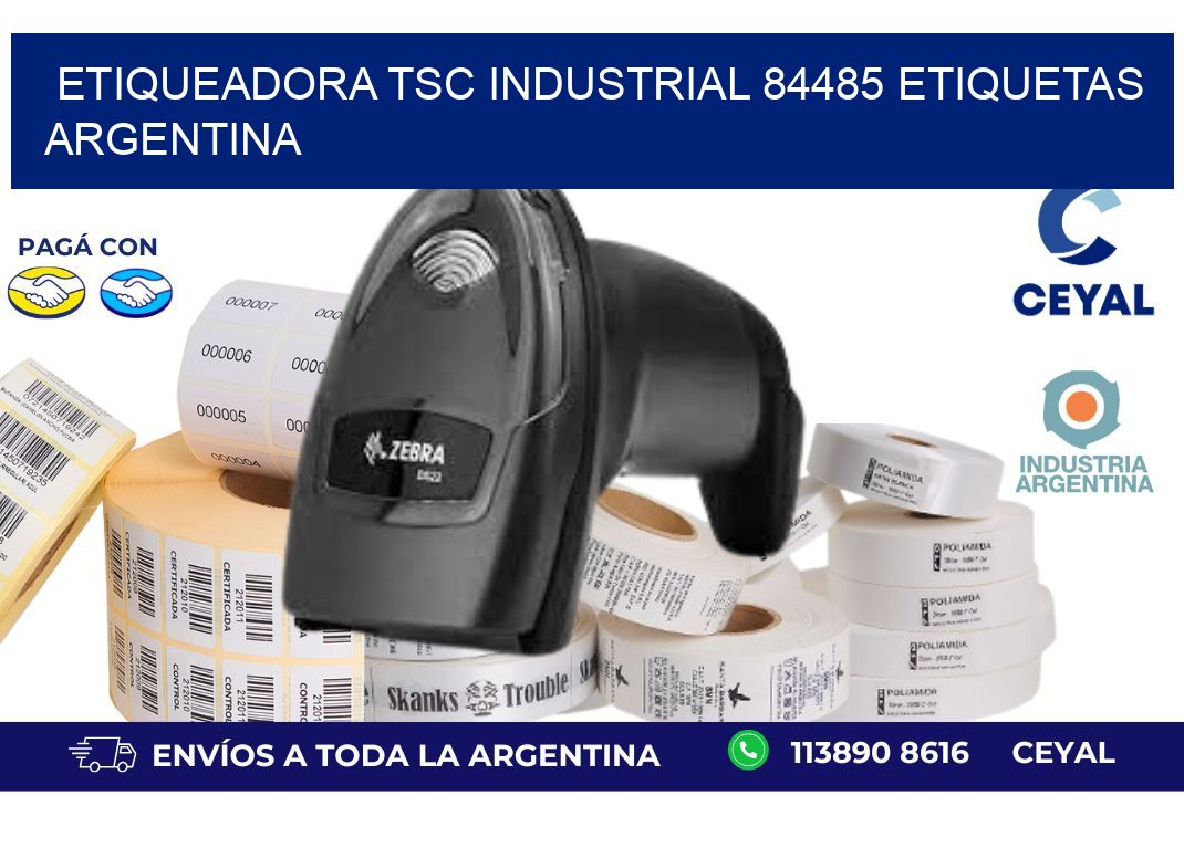 etiqueadora tsc industrial 84485 etiquetas argentina