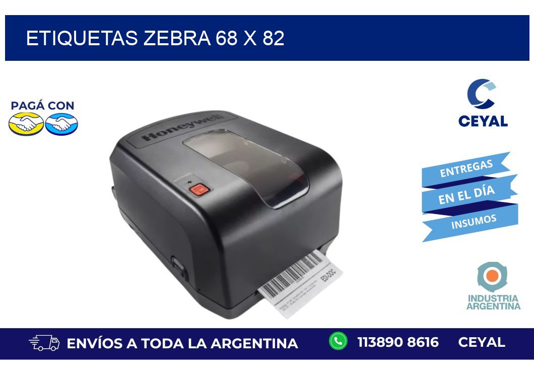 etiquetas zebra 68 x 82