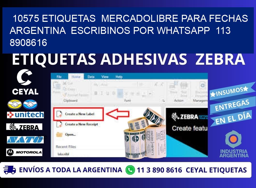 10575 ETIQUETAS  MERCADOLIBRE PARA FECHAS ARGENTINA  ESCRIBINOS POR WHATSAPP  113 8908616