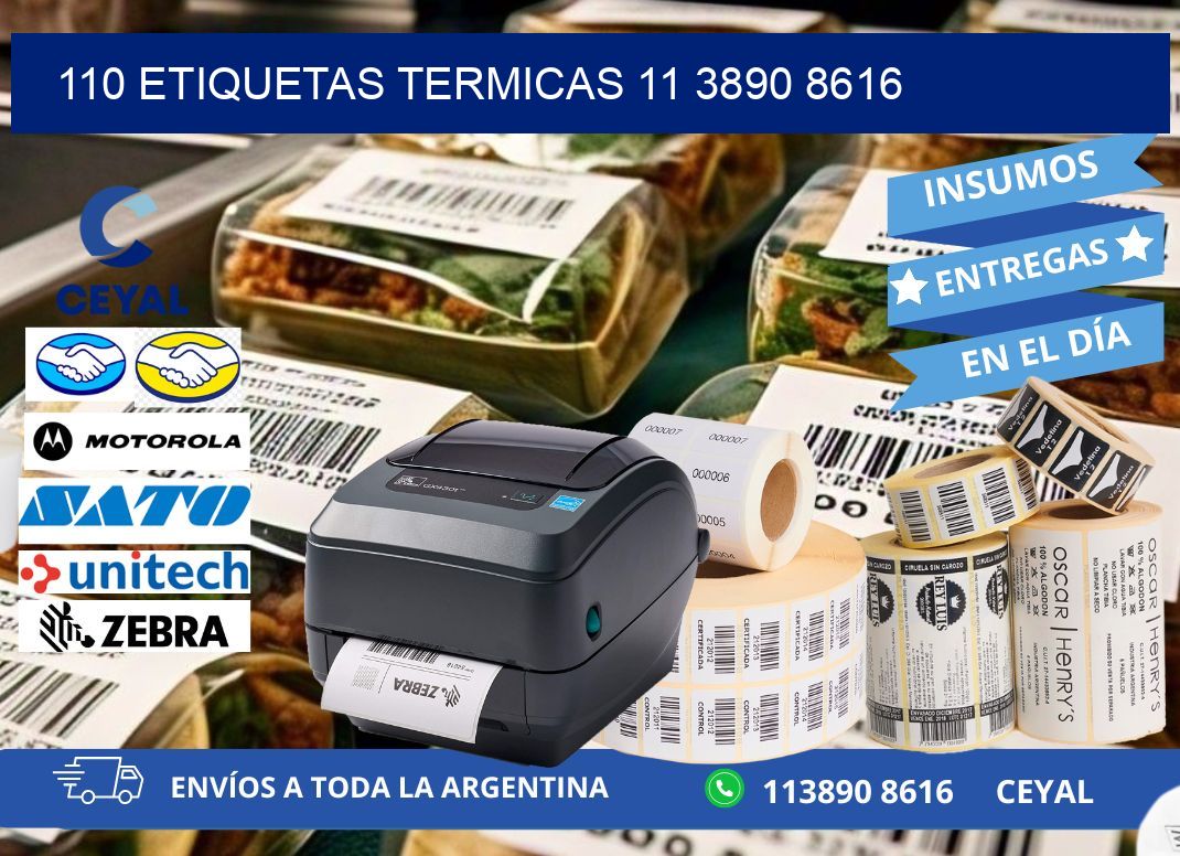 110 ETIQUETAS TERMICAS 11 3890 8616
