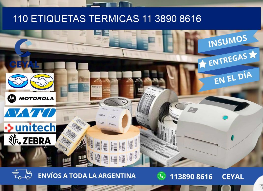 110 ETIQUETAS TERMICAS 11 3890 8616