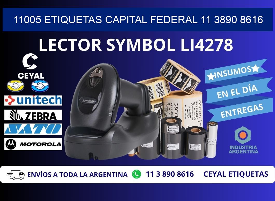 11005 ETIQUETAS CAPITAL FEDERAL 11 3890 8616