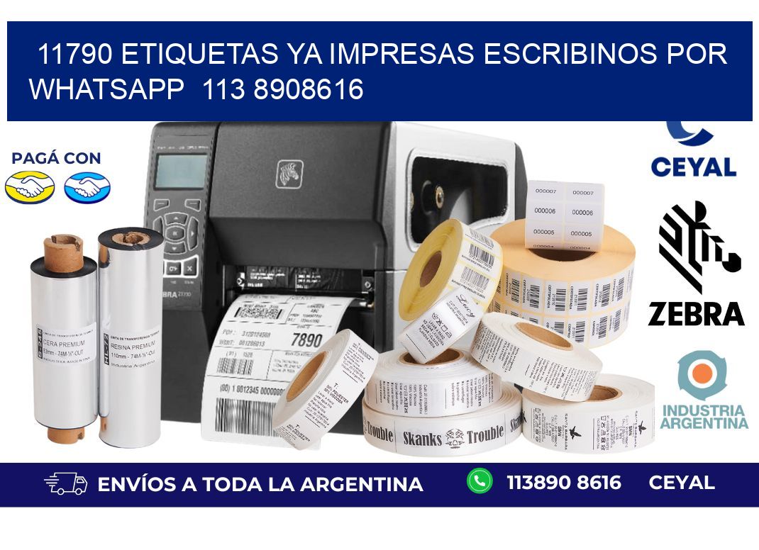 11790 ETIQUETAS YA IMPRESAS ESCRIBINOS POR WHATSAPP 113 8908616
