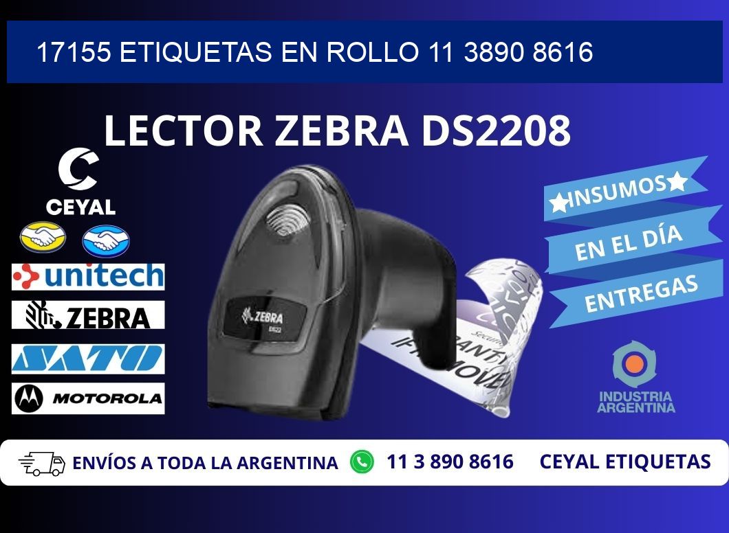 17155 ETIQUETAS EN ROLLO 11 3890 8616