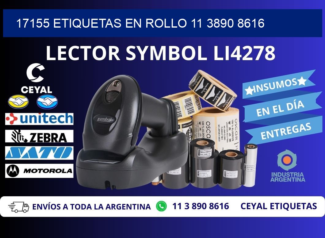 17155 ETIQUETAS EN ROLLO 11 3890 8616