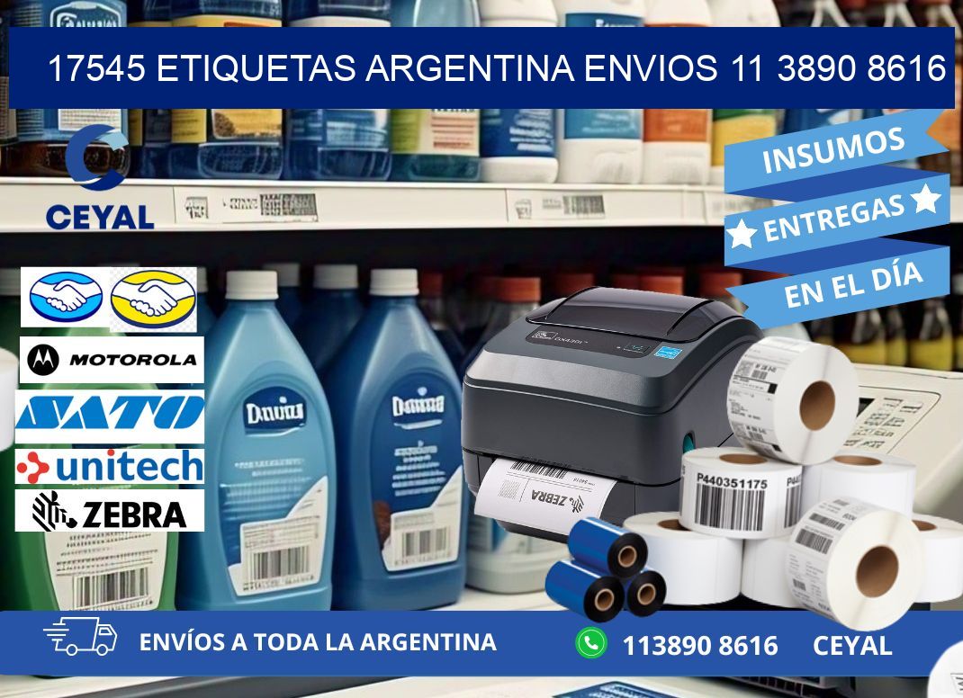 17545 ETIQUETAS ARGENTINA ENVIOS 11 3890 8616