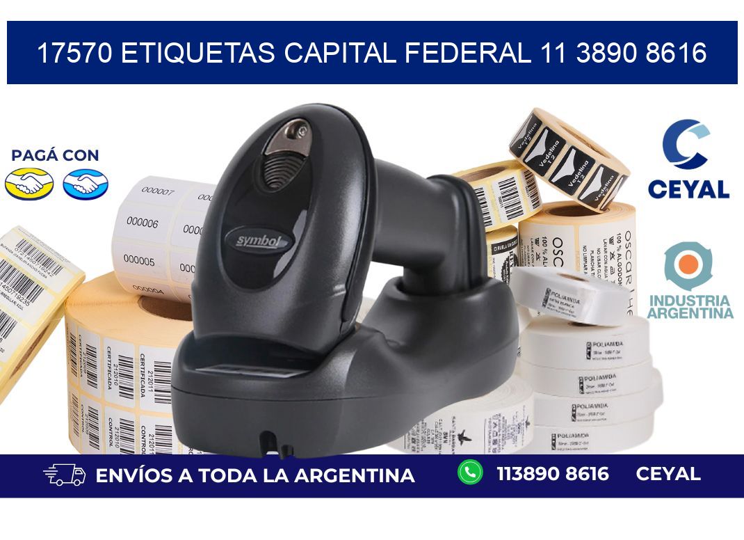17570 ETIQUETAS CAPITAL FEDERAL 11 3890 8616