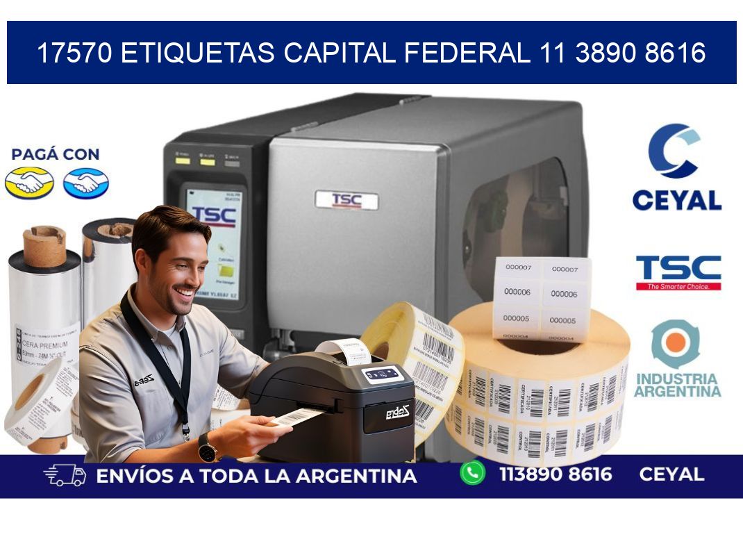 17570 ETIQUETAS CAPITAL FEDERAL 11 3890 8616