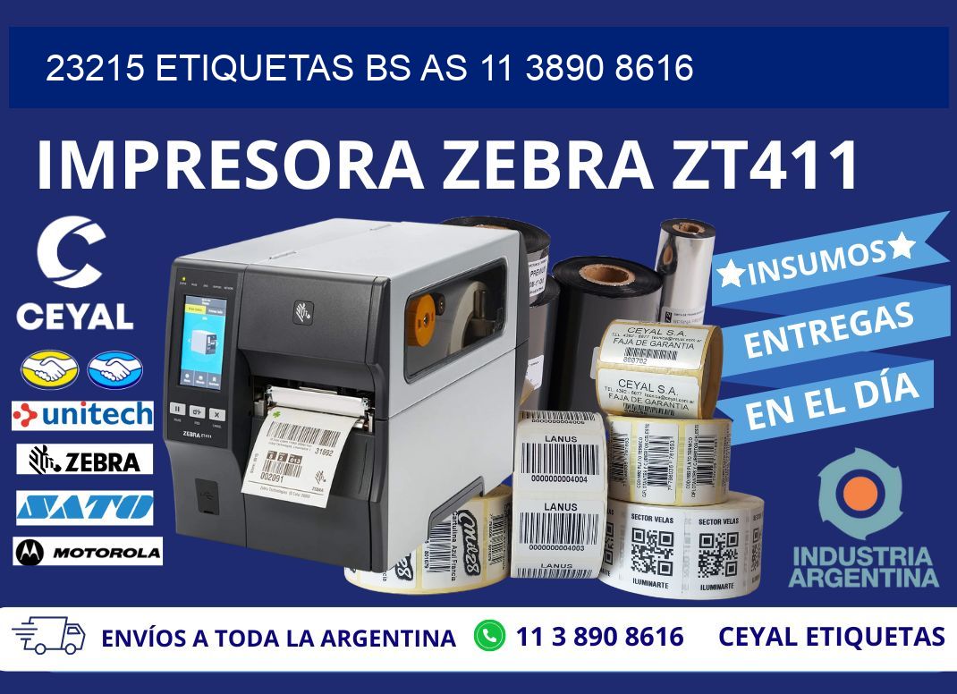 23215 ETIQUETAS BS AS 11 3890 8616