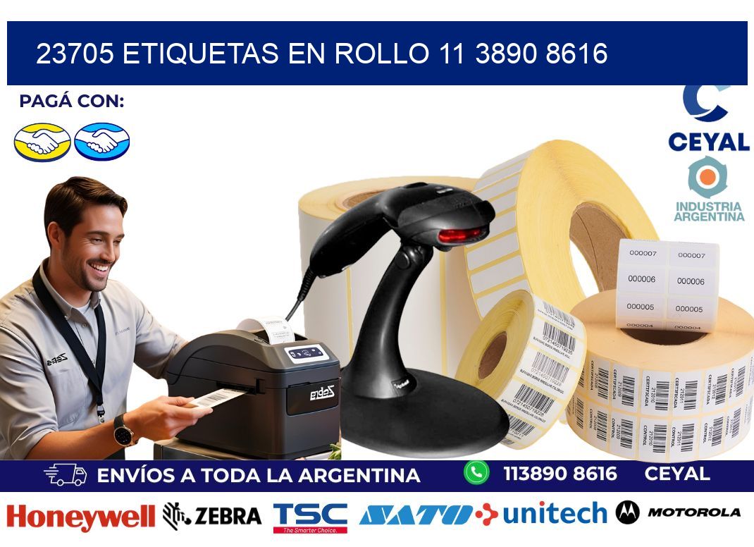 23705 ETIQUETAS EN ROLLO 11 3890 8616