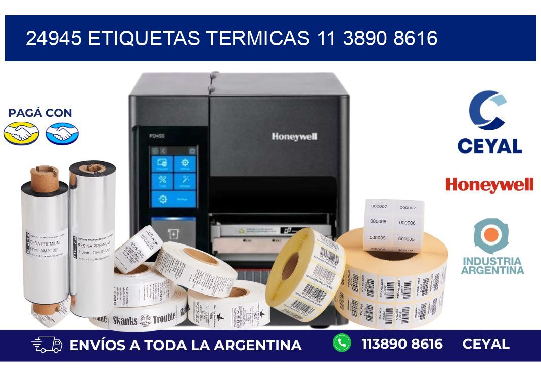 24945 ETIQUETAS TERMICAS 11 3890 8616