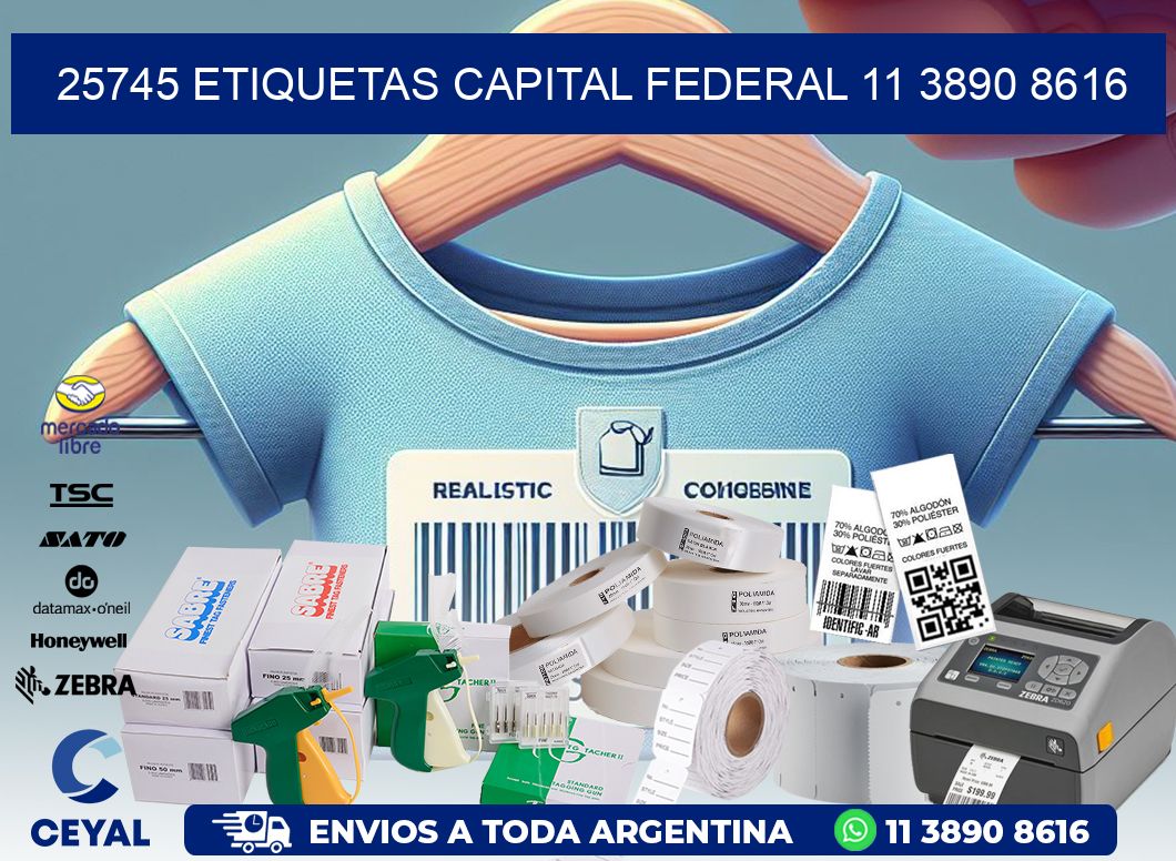 25745 ETIQUETAS CAPITAL FEDERAL 11 3890 8616