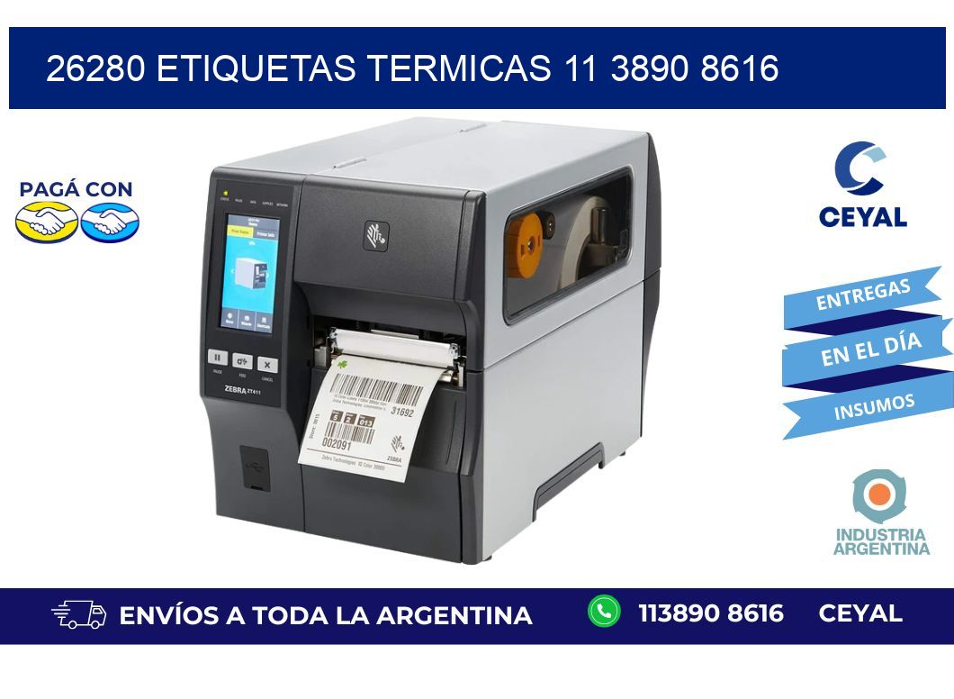 26280 ETIQUETAS TERMICAS 11 3890 8616